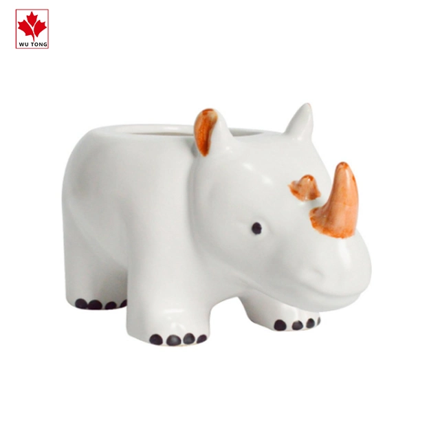 Customized Animal Statues Ceramic Carton Planter Flower Pot