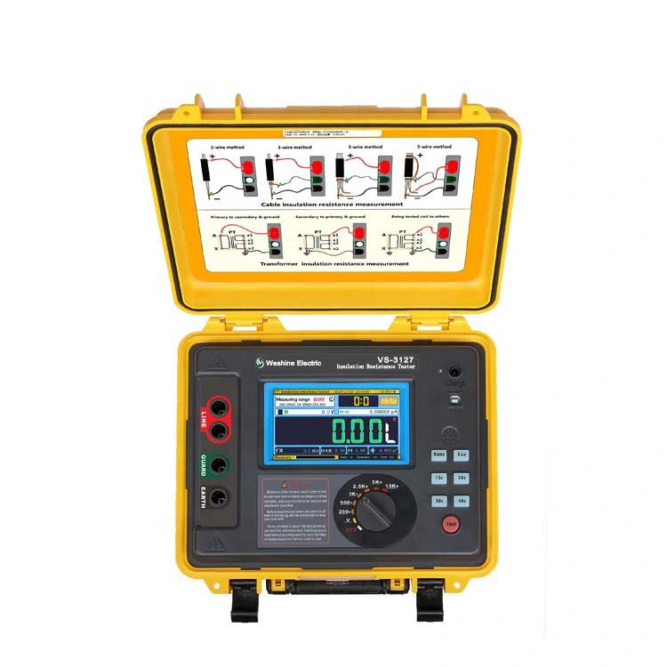 Medidor de Resistência de Isolamento em CC de Megohm de Alta Tensão 5kv 10kv 15kv