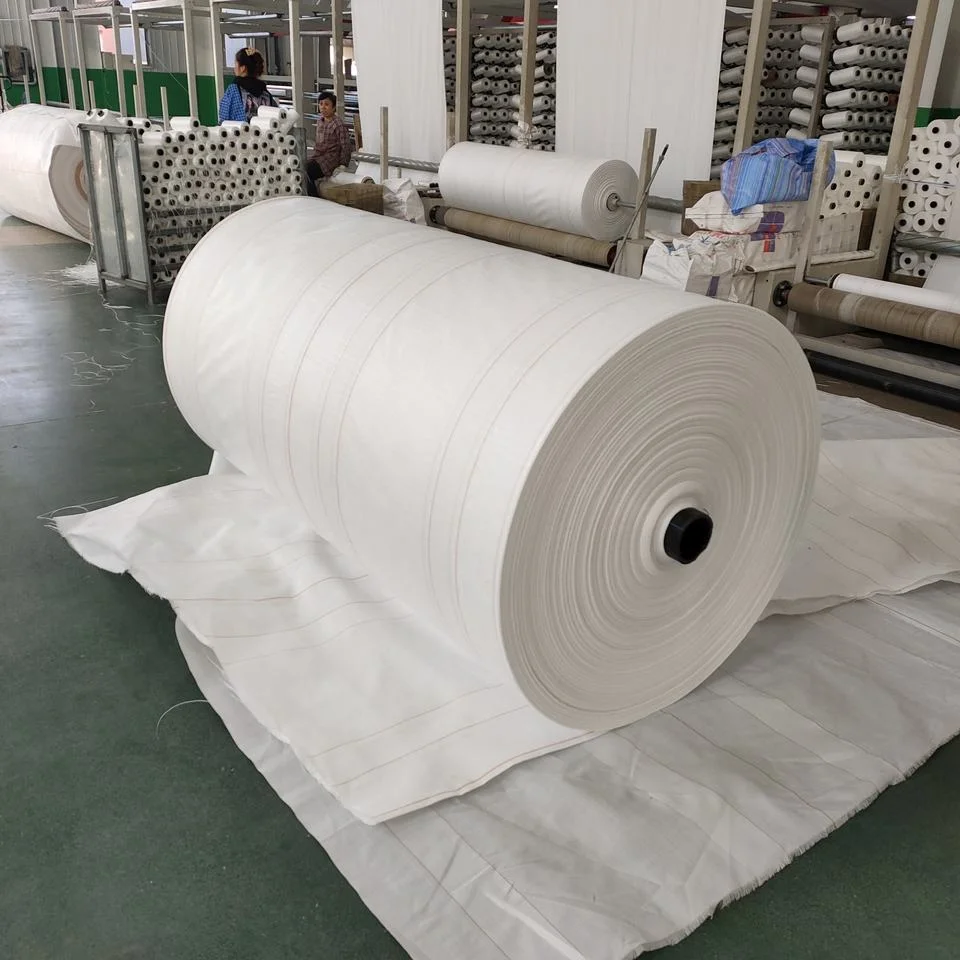 De fábrica barata Precio de venta de material PP polipropileno tejido tubular Roll suelo laminado de Agricultura de la cubierta de tela Bolsa tejida PP