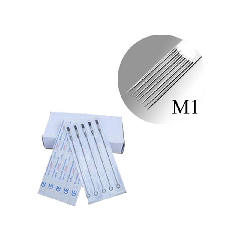 M1 Disposable Tattoo Needle Double Row Cross Needle Tattoo Fog Color Needle Double Row Tattoo Set Wholesale