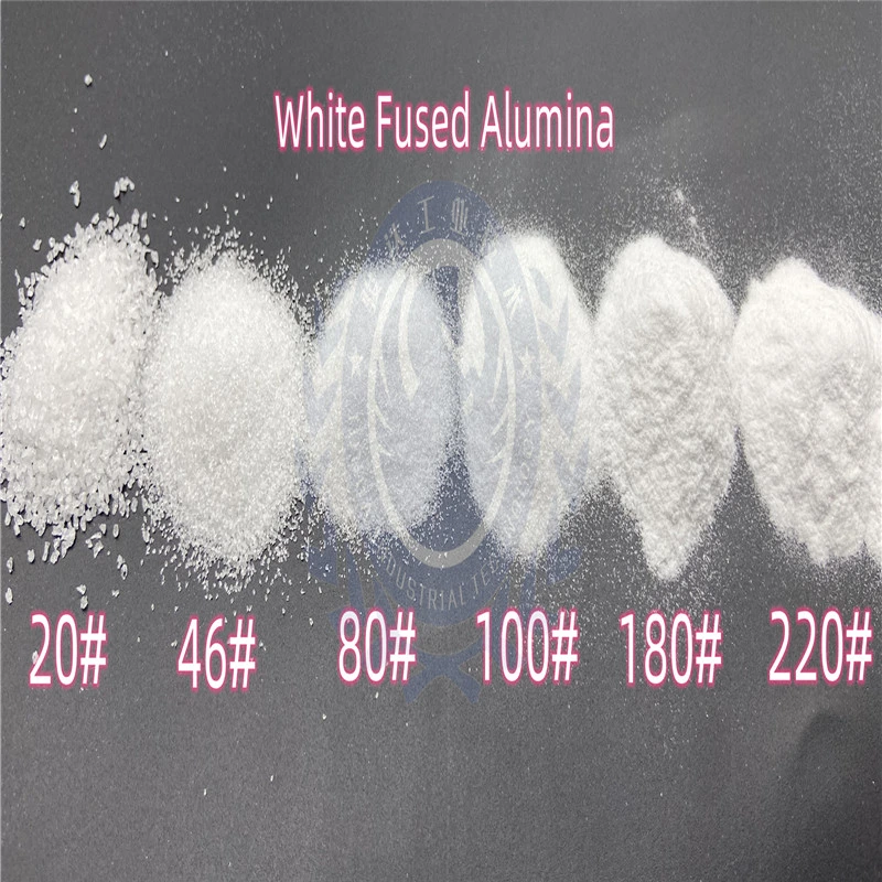 Pó de Alumina Al2O3 80 Grit óxido de alumínio branco em pó