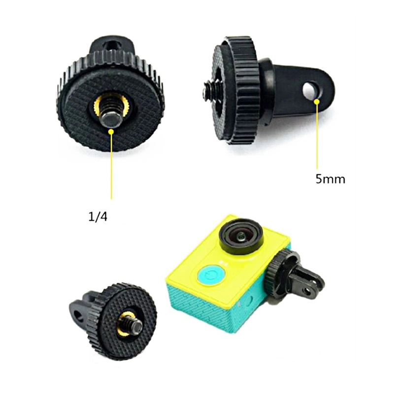 Camera Large Hole 5mm Screw Head 1/4 Adapter Gopro Tripod Adapter