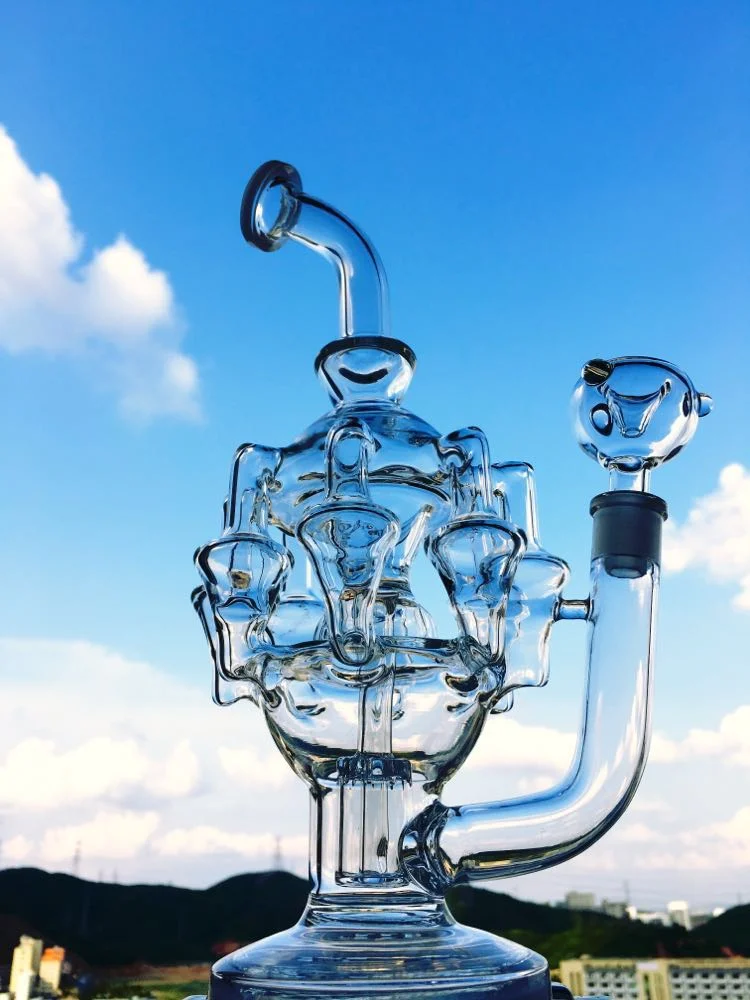 China Manufacturer New Heady DAB Rig Glass Water Pipe, Diamond Glass Wholesale/Supplier Recycler Glass Smoking Pipe