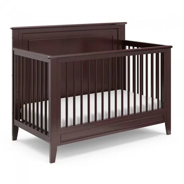 Popular Nontoxic Nursery Daycare Solid Wooden Baby Crib