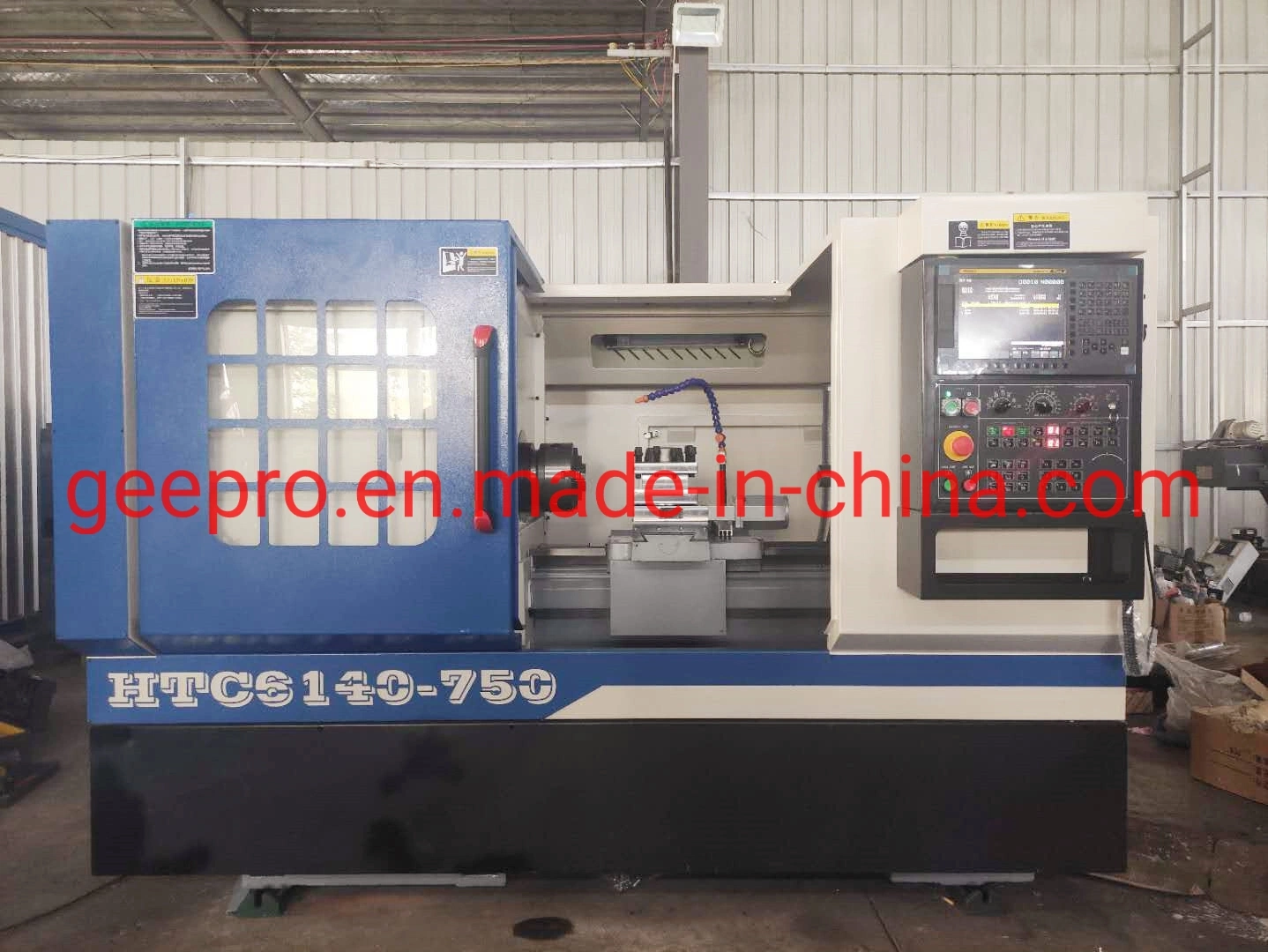 HTC6140-750mm Small Horizontal CNC Lathe Machine with GSK980tb Controller