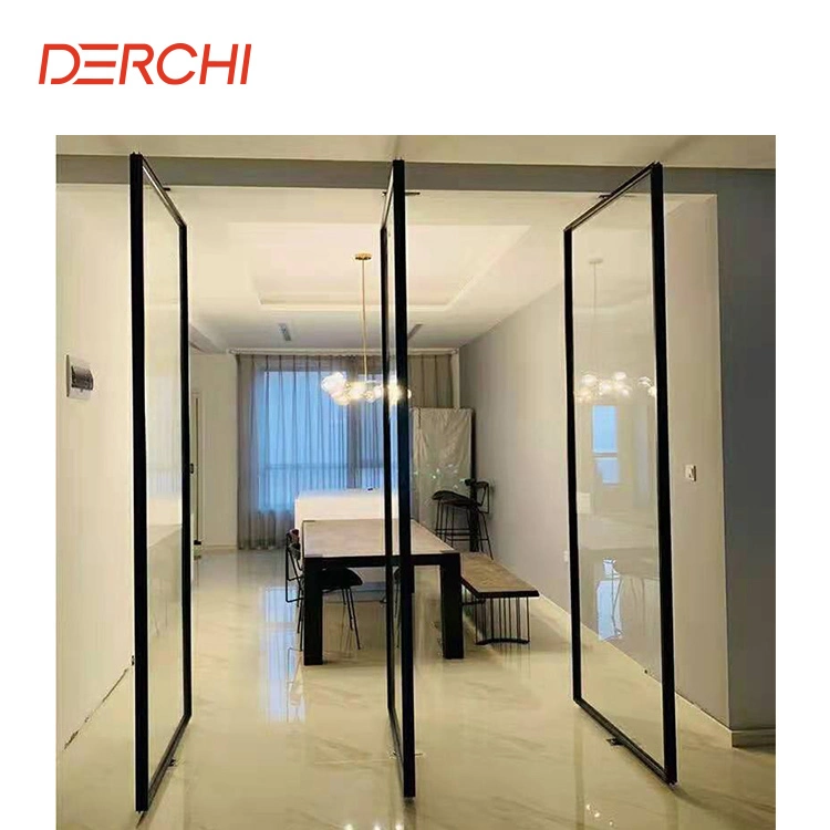 China Aluminum Double Glazed Pivot Folding Accordion Bifold Doors