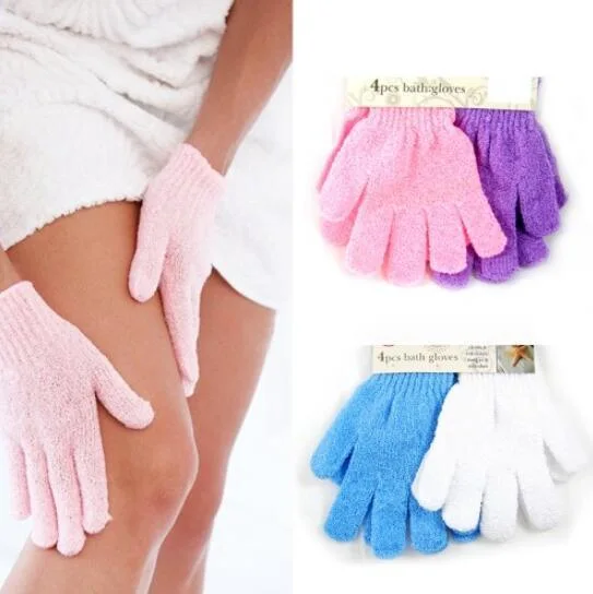 Guantes exfoliantes para la ducha, bañera y la limpieza