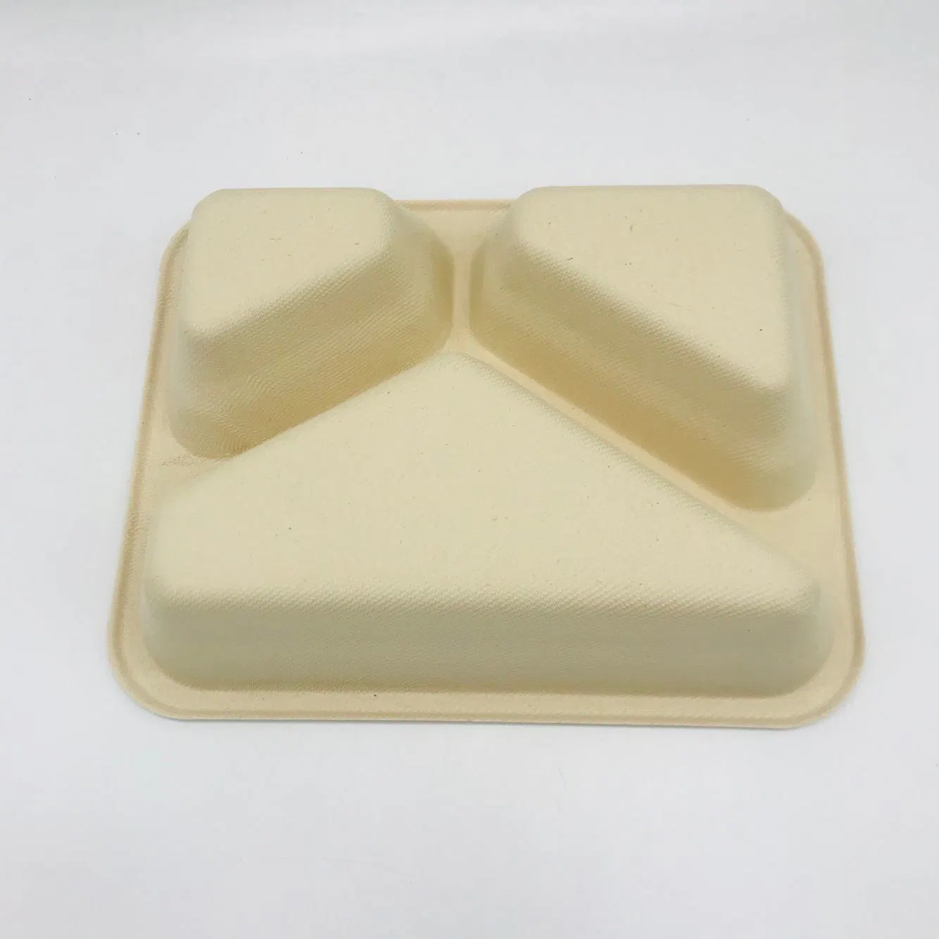 Hot Selling Rectangle 5-Compartment Plates Sugarcane Bagasse Food Tray