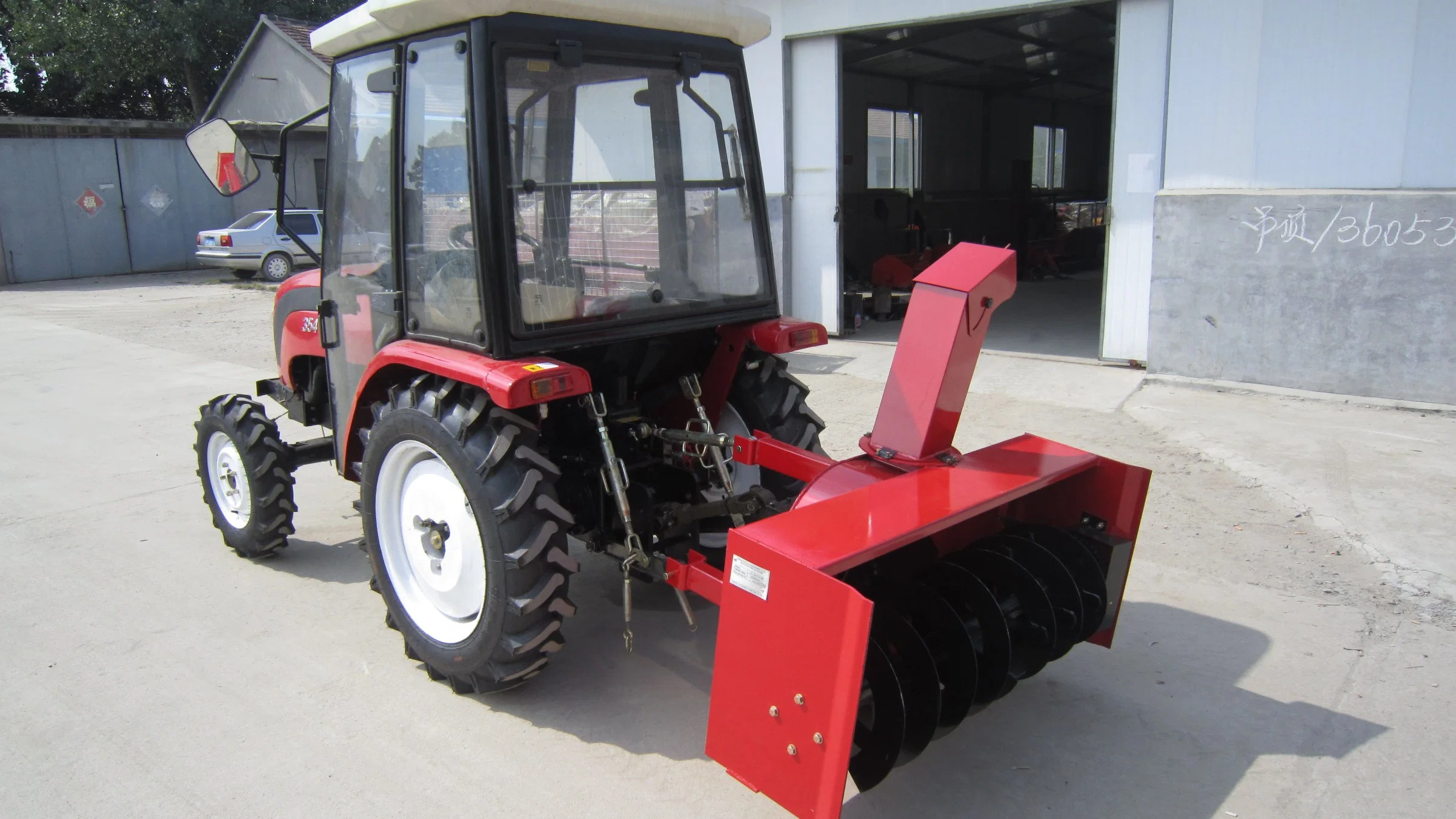 CE Made in China Taihong Brands Tractor Mounted Wheel Loader Snow Blower Rear