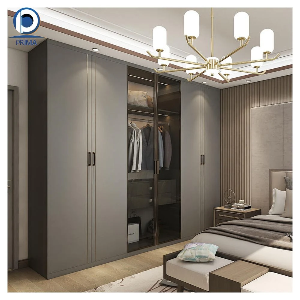 Customized Modern Customized Wooden Wardrobe Sliding Closet Wardrobe Door Hardware Wardrobe Accessories Factory Price