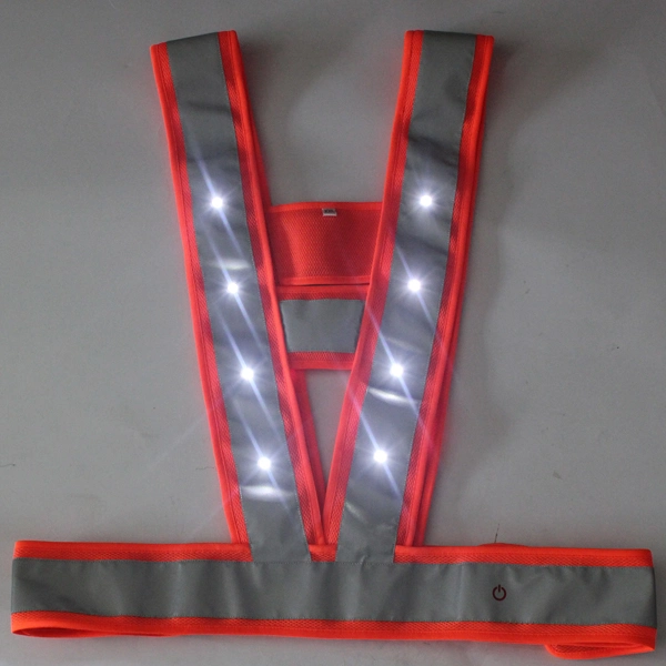 Luz LED Hi-Visibility recargables USB Ropa de trabajo de seguridad para los adultos