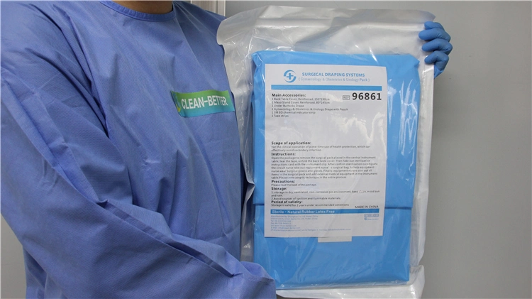 Eo médicos quirúrgicos estériles desechables Conjunto Tur Pack conjunto de paquetes de procedimiento de urología