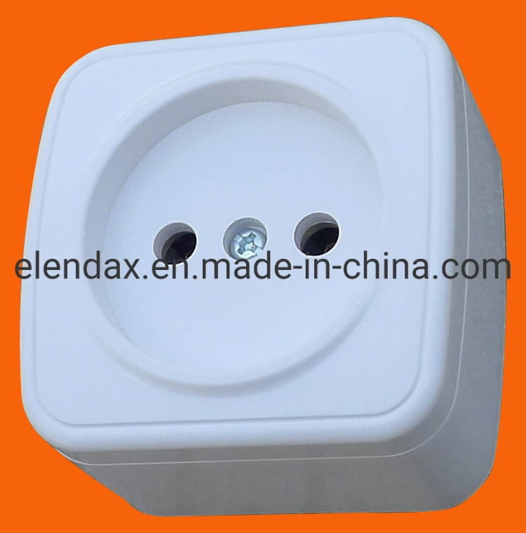 German Standard Wall Mounted Wall Socket Without Earth