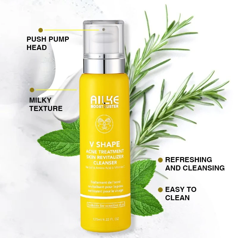 Ailke Beauty Products Organic Vitamin C Face Cleanser Amino Acid Anti-Acne Face Wash for Sensitive Skin