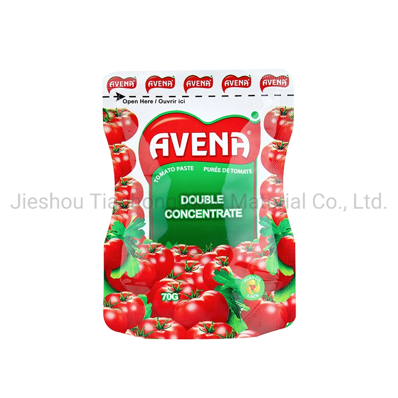 Stand up Sachet Tomato Paste Bag Plastic Laminating Aluminum Foil Ketchup Bags