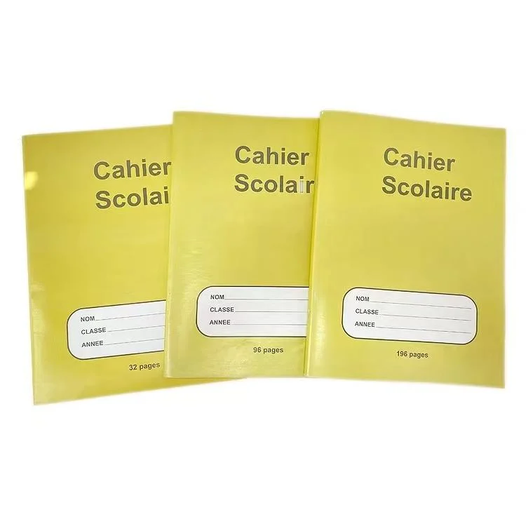 Cheap French Line Stationery School Exercise Book with Printed Logo