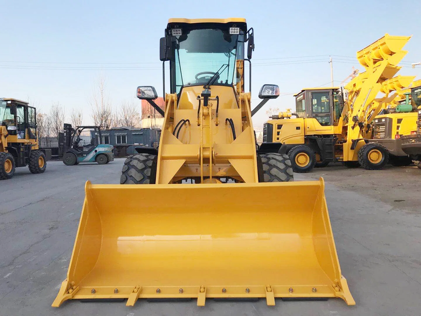 1.6ton mini 0.8cbm capacity diesel wheel loader with available attachments