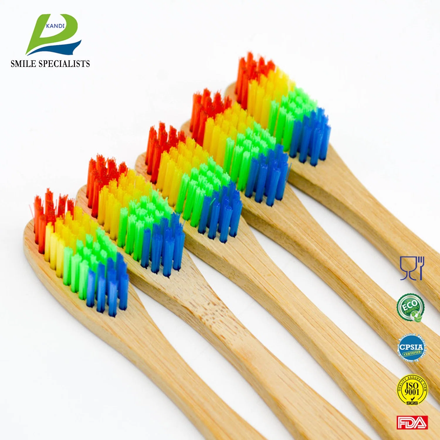 100% Natural Biodegradable Organic Eco-Friendly Travel Hotel Home Use Bamboo Toothbrush