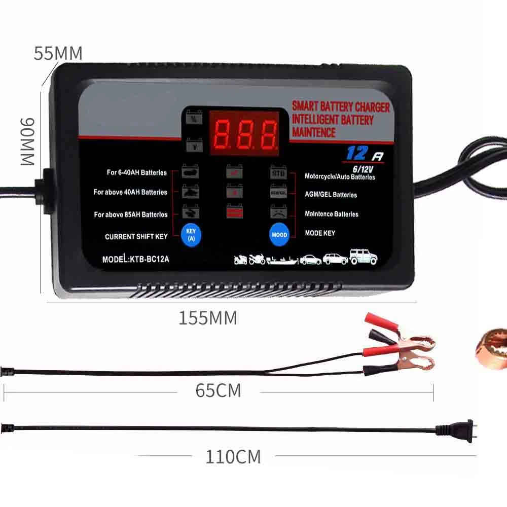 Power Bank Rechargeable Car 12V 12 12V10A Lead Acid Wheelchair Ion Circuits 9V with Full Automatic 48 V Battery Charger