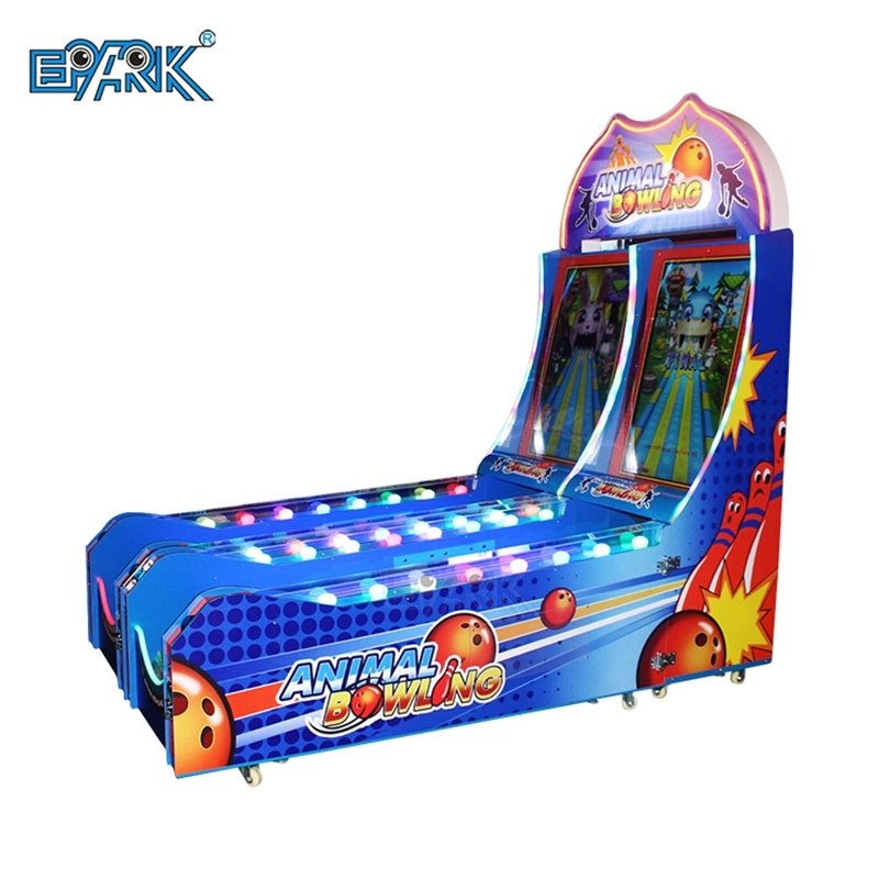 Animal Deportes máquina de juego Doble jugador Bowling Animal Arcade Simulador Juego