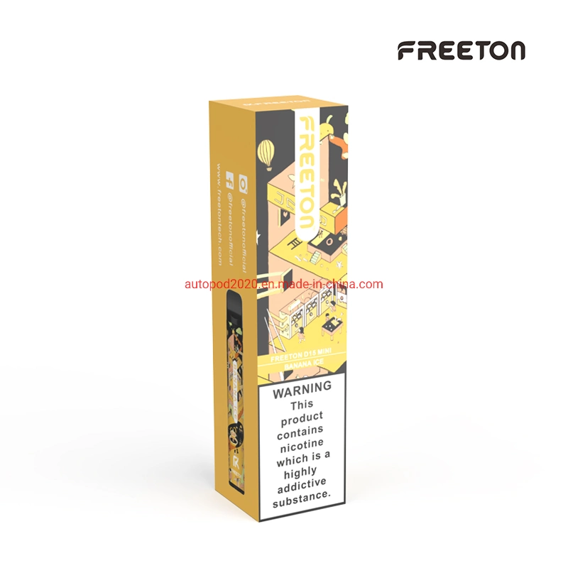 Original Disposable Vape Pen 600 Puffs Large Capacity Lithium Batery Over 24 Hours FREETON Electronic Cigarette