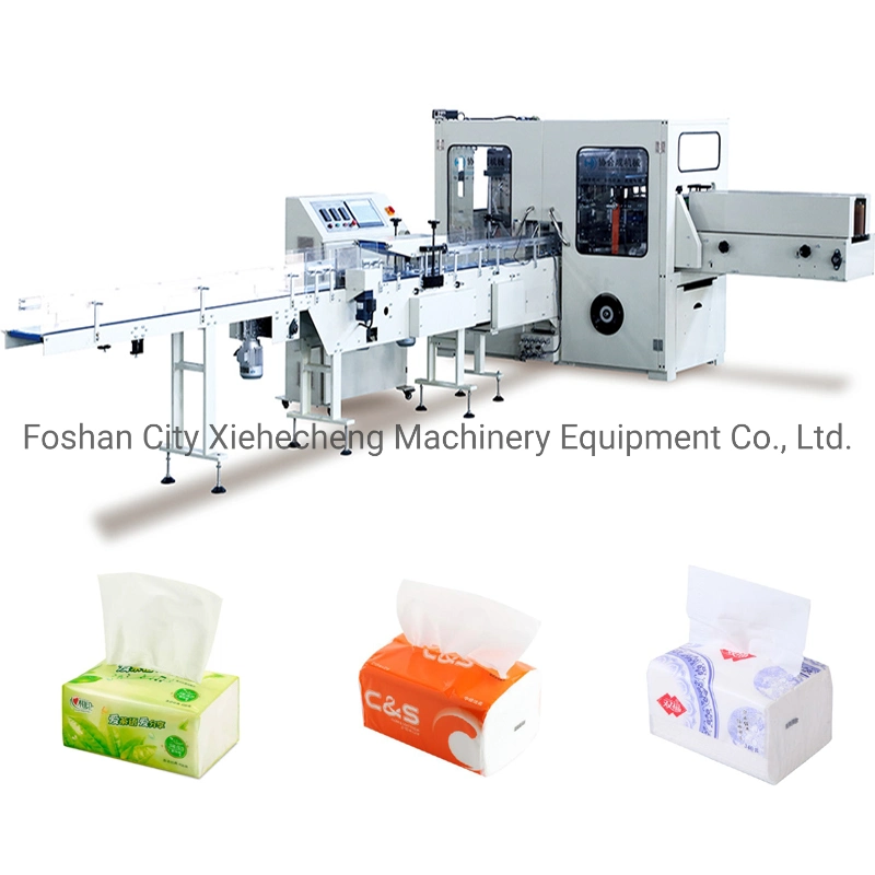 Automatic Hand Towel Paper Soft Face Pop up Facial Tissue Single Pack Packing Packaging Machine