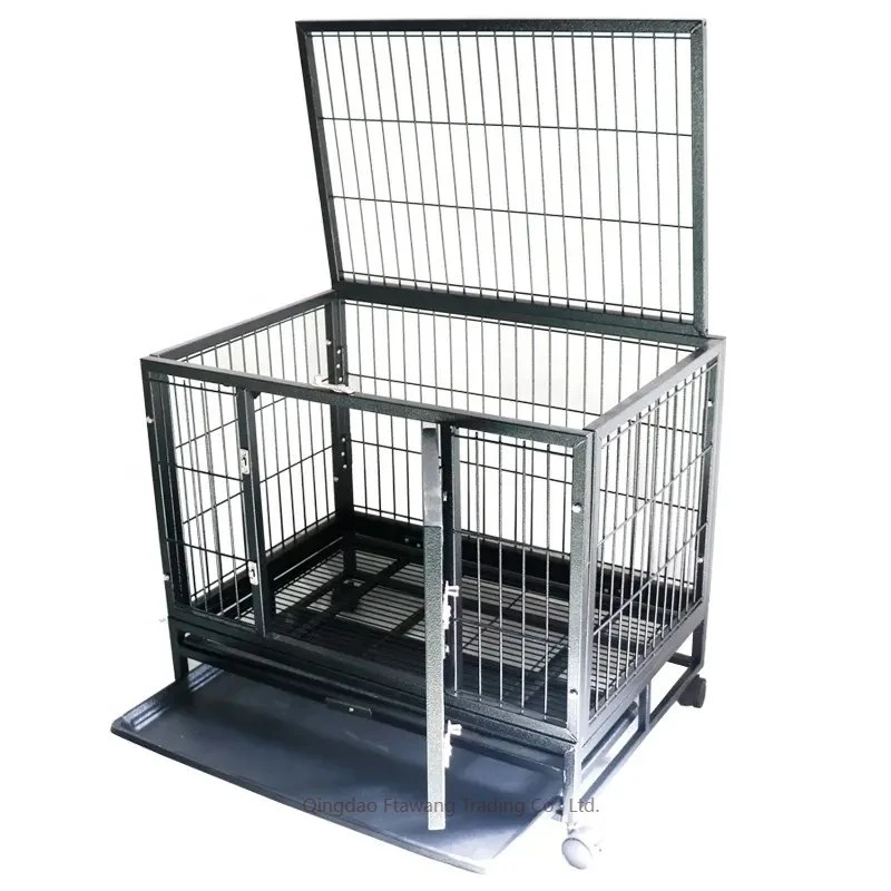 L'EFP Clinique Vétérinaire de fournitures pour animaux de compagnie de chenil Dog Walk-in de FEP en acier inoxydable de grande taille de la cage de chenil de personnaliser l'usine de métal de luxe