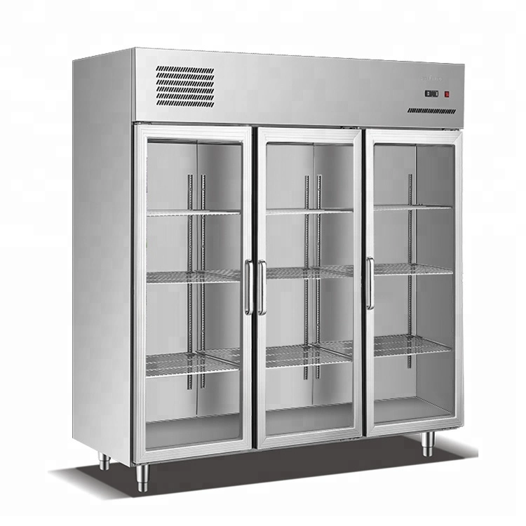 3 Portas/cozinha industrial frigorífico congelador/frigorífico congelador Restaurante Comercial