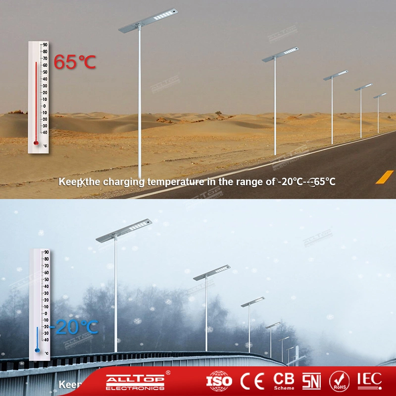 Alltop IP65 Waterproof Outdoor Highway Road 50W 100W 150W 200W 250W 300W Integrated All in One LED Solar Streetlight