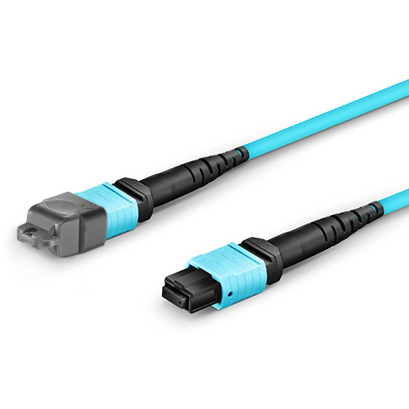 8-144 personalizada MTP 12 fibras multimodo OM3 Elite Cable troncal Aqua