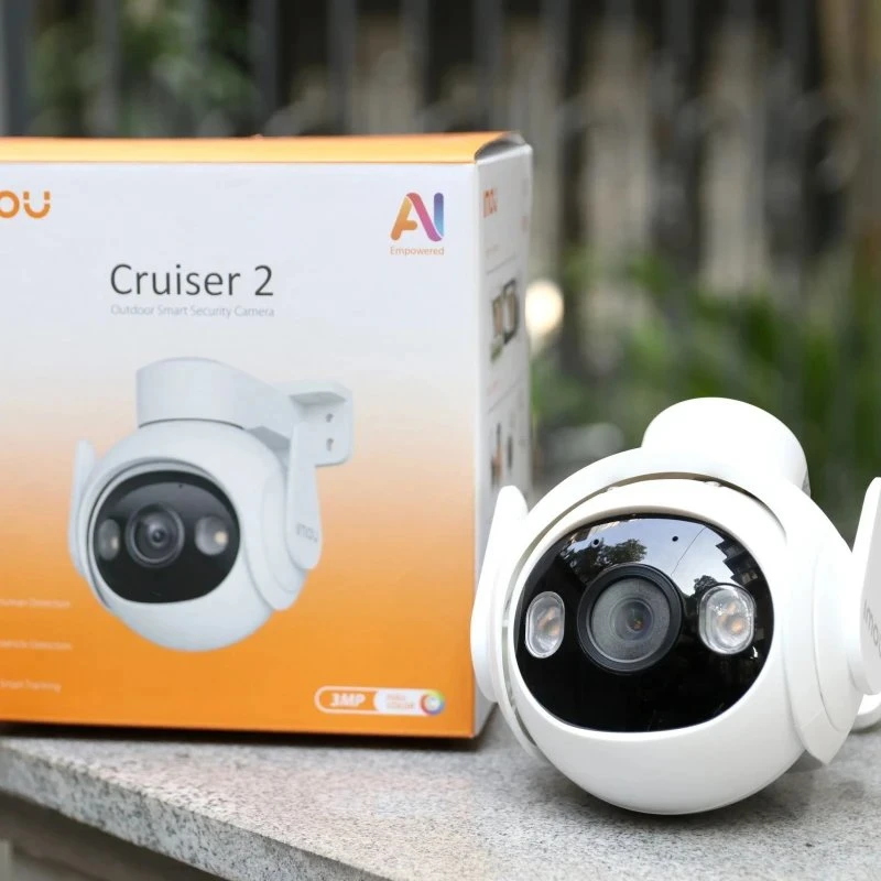 Imuu Powered by Dahua Cruiser 2 3MP/5MP Colorvu Night Vision Panorámica Pan &amp; Tilt Smart Tracking IP66 WiFi resistente a la intemperie Cámara de casa