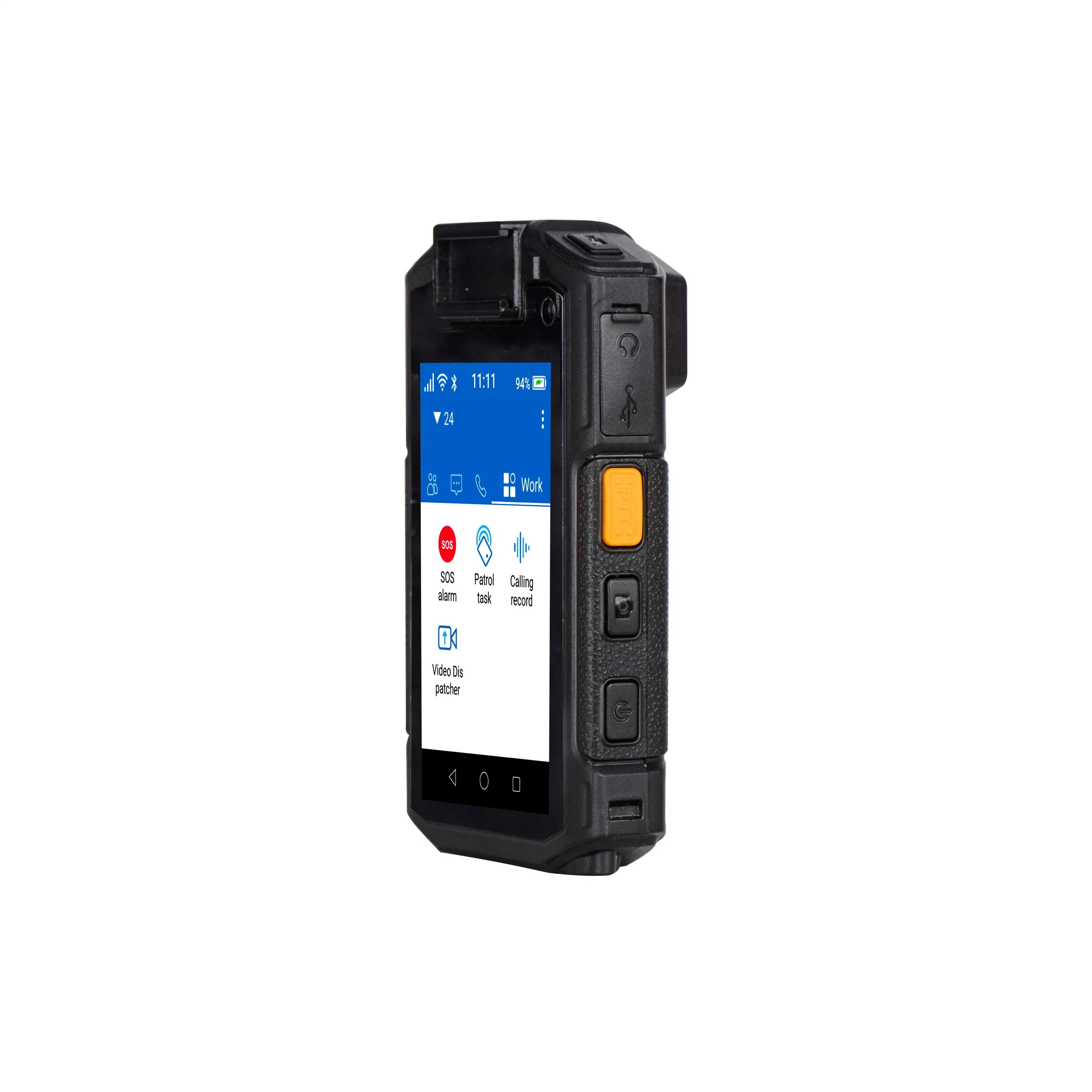 Cluster Telecom and GPS Location Real Time Audio Video Transmission Inrico I10 4G Online Body Worn Camera