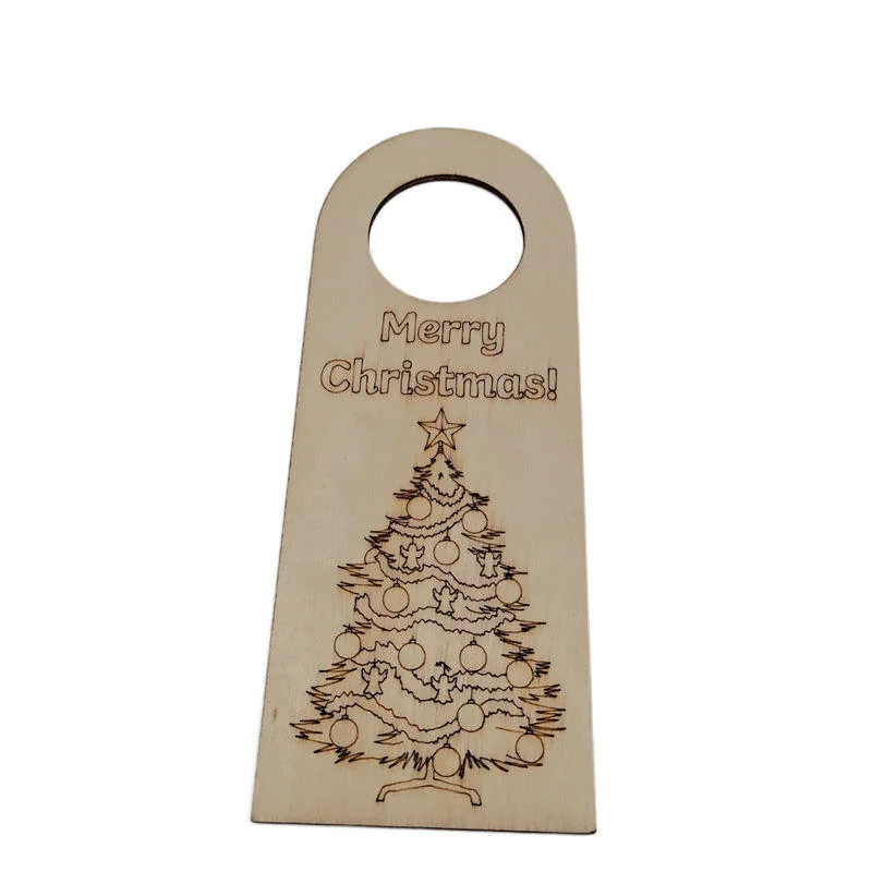 Wooden DIY Customized Christmas Decoration Hotel Door Listing