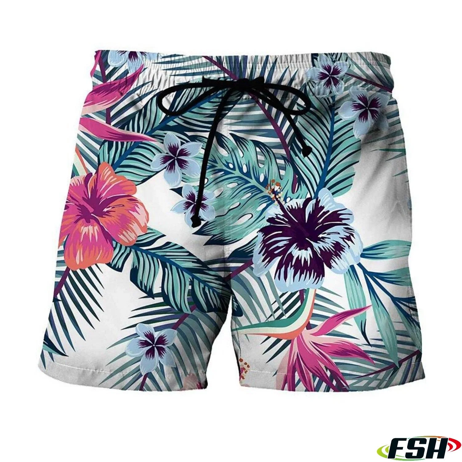 Custom Made Sublimation Printing Men&prime; S Boy&prime; S Polyester Swim Shorts Board Shorts Apparel