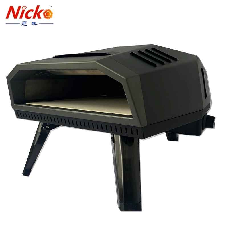 Outdoor Commercial Pizza Oven Rotating 12inch Gas Portable Propane Fire Kitchen Pizza Maker Baking Machine Pizza Stone Rotating