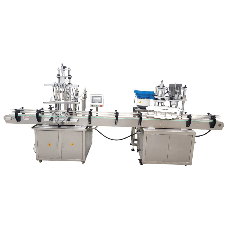 Kefai Automatic 4 Heads Liquid Bottle Milk Drink Filling and Packaging Machine