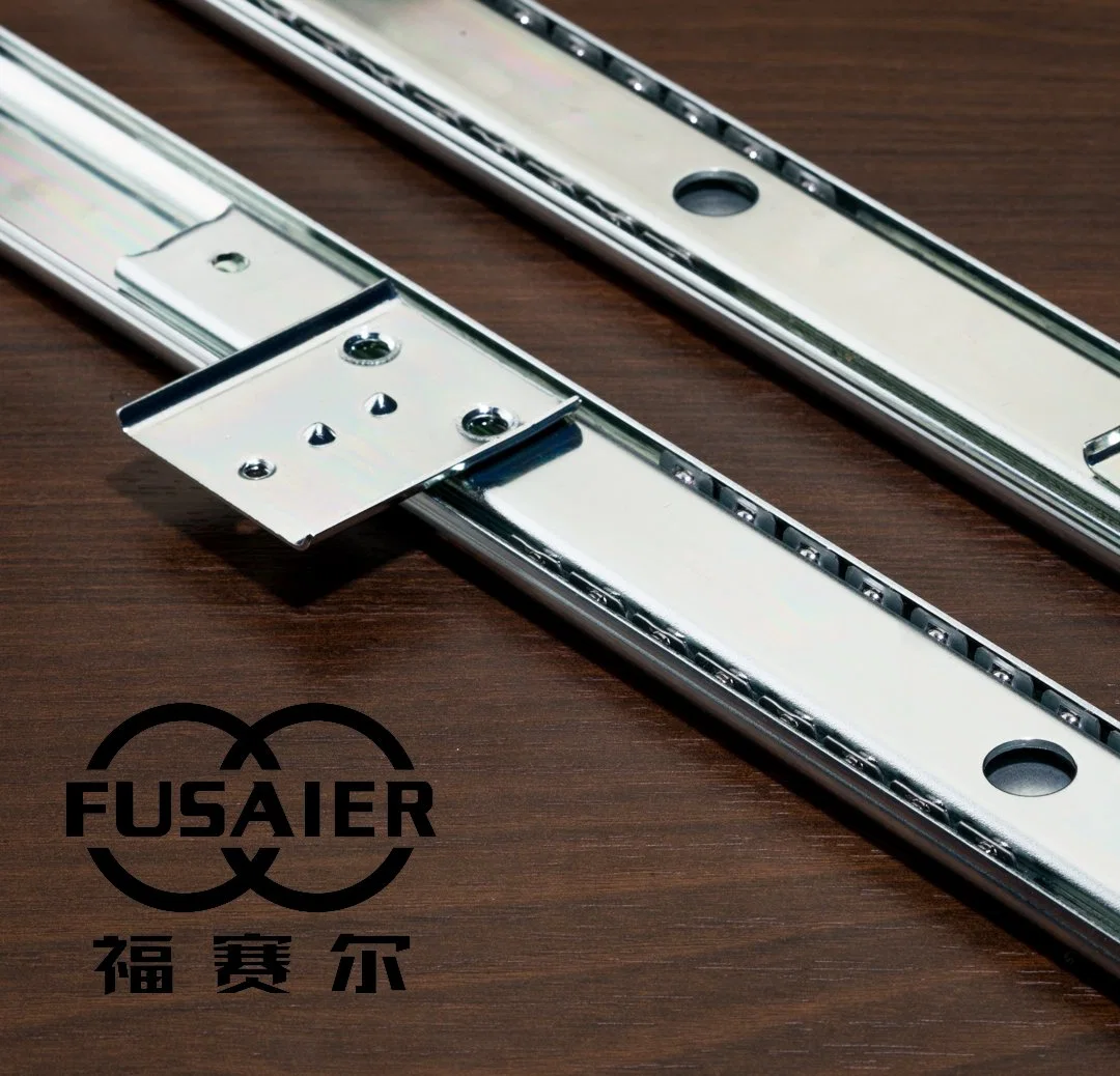 35mm Single Extension Ball Bearing Drawer Slide Office Computer Table Adjustment Keyboard Drawer Slide