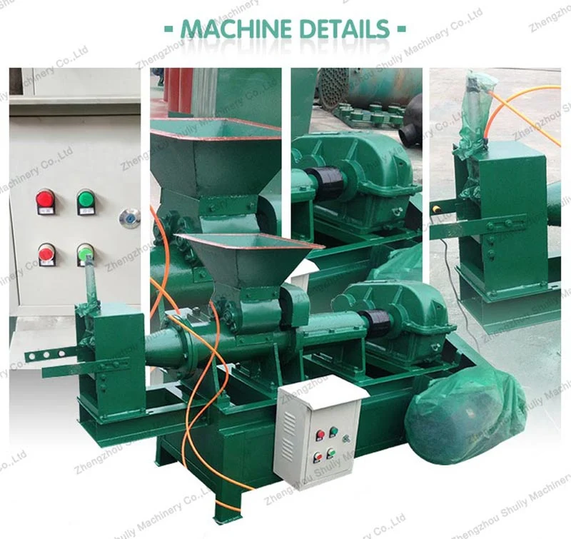 Coal Charcoal Powder Briquette Extruder Making Machine Charcoal Briquette Press Machine