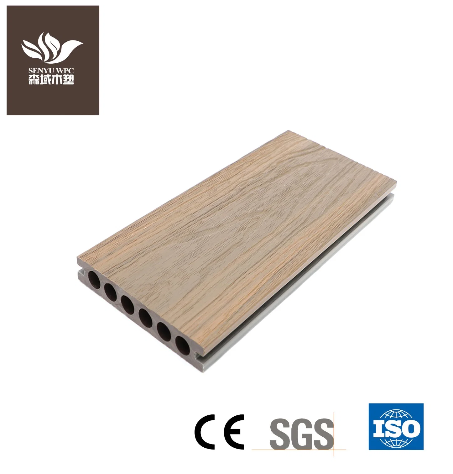 Factory Wholesale/Supplier High quality/High cost performance  Wood Grain Wood Plastic Composite Decking Board