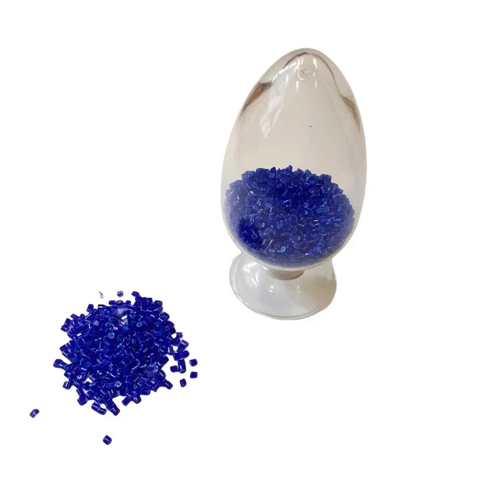 Masterbatch azul de PETG químicamente estable para productos domésticos termoformados