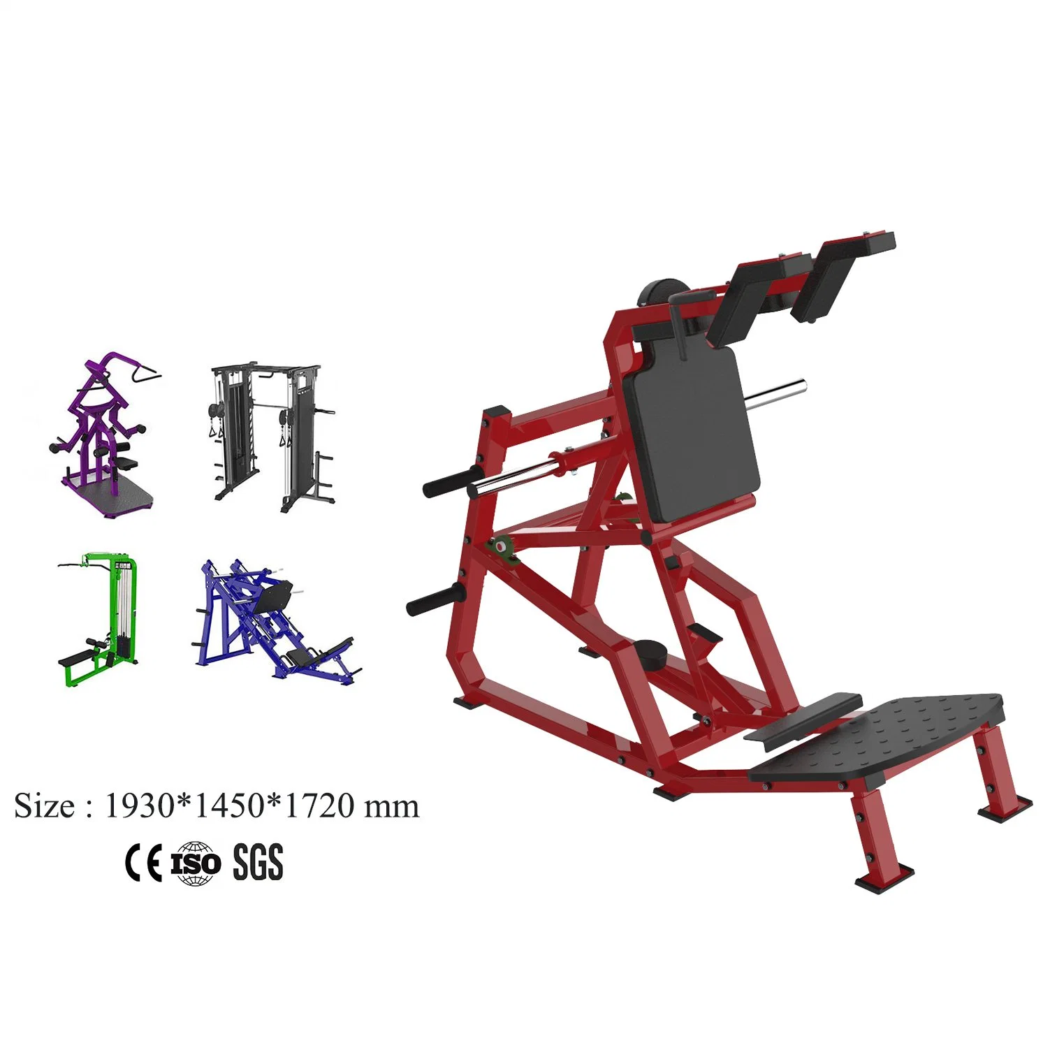 El mejor precio de entrenamiento de gimnasio/Equipos Deportivos de la máquina de Gimnasia de la máquina de sentadilla