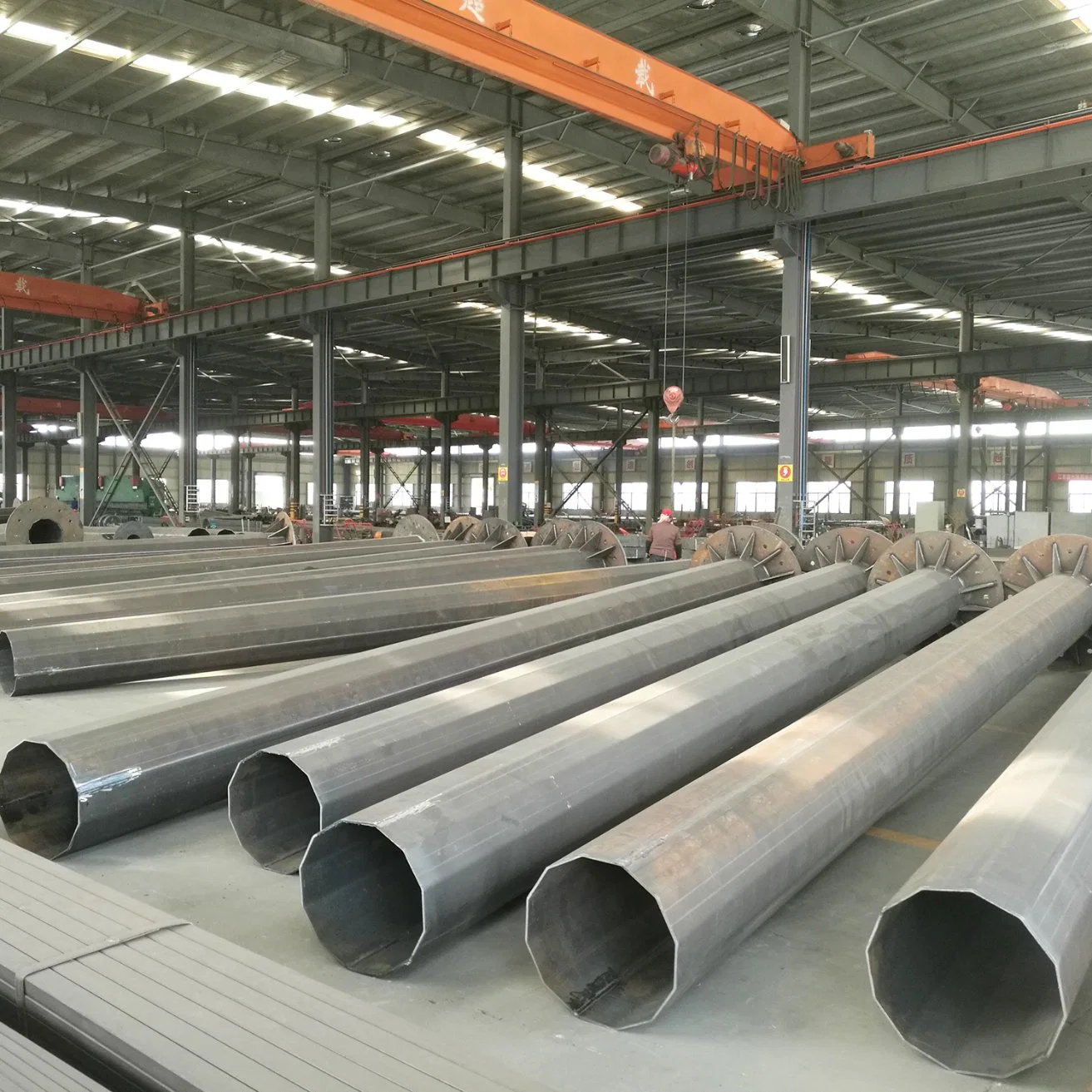 S355 Steel Galvanized Hot Rolled Light Pole