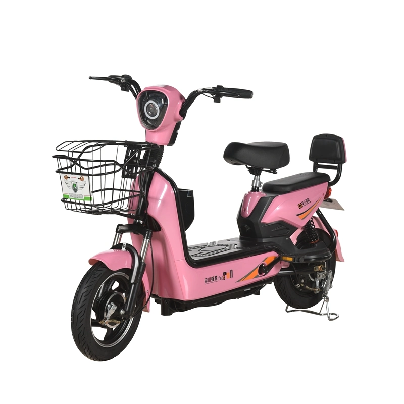 China Cheapest Lead Acid 2 Wheels Electric E Bike Scooter Bicycle 350 W for Family Use