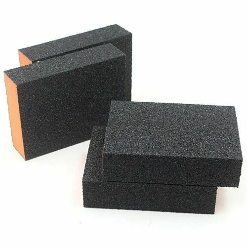 Oxyde d'aluminium éponge abrasive bloc de mousse noire de ponçage