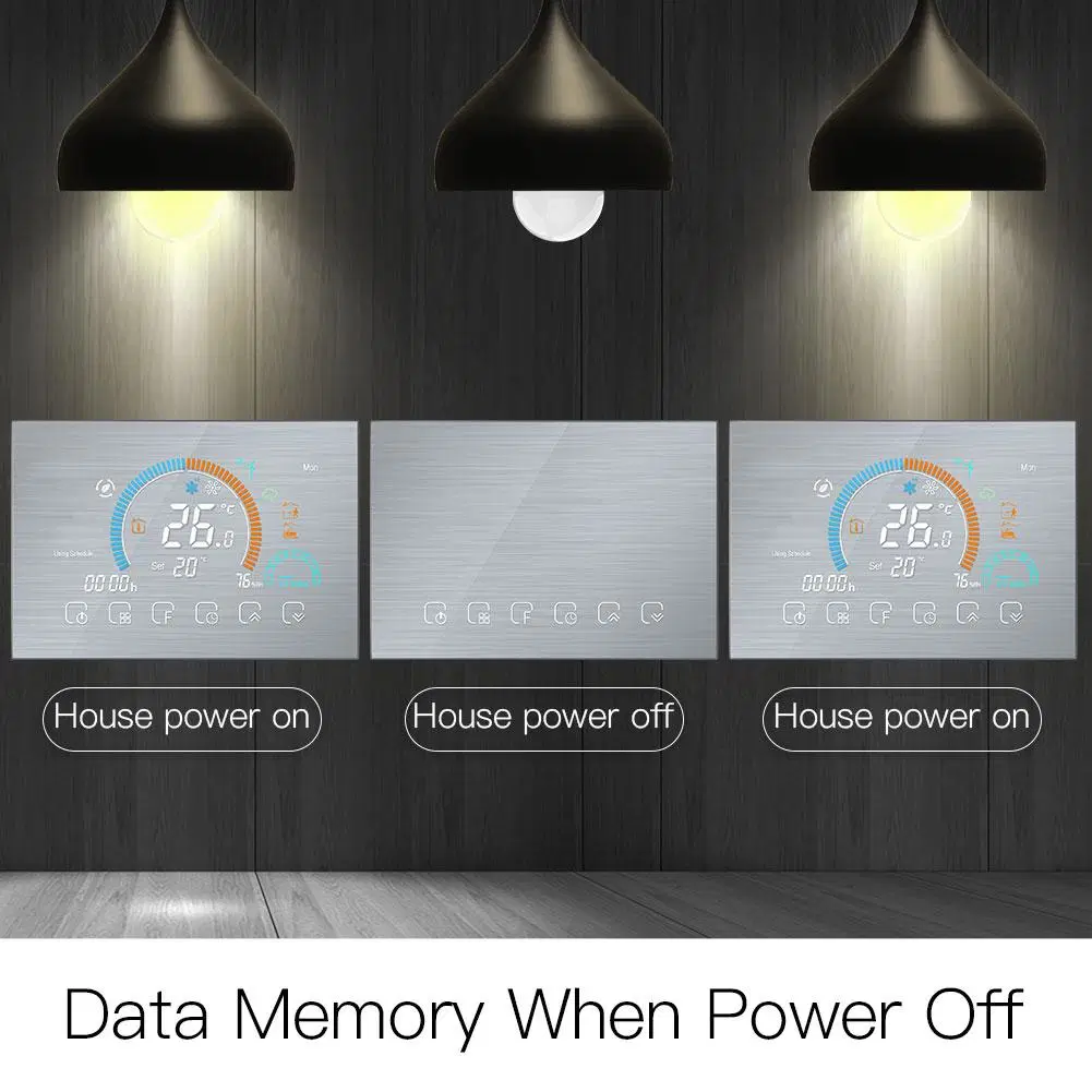 Société de fabrication thermostat intelligent contrôleur de température WiFi Smart Life Remote Thermostat programmable Alexa à commande vocale