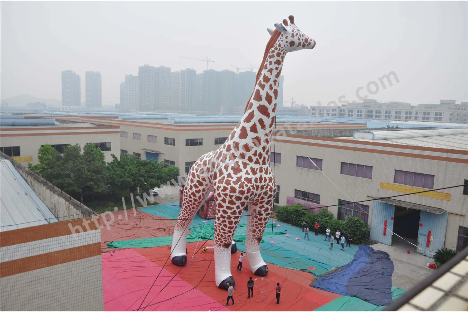 Aoqi Inflatable Giant Giraffe Animal Model