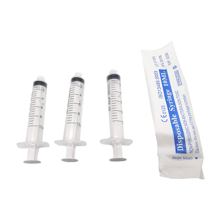 Disposable Plastic Medical Veterinary Injection Syringe with Needle