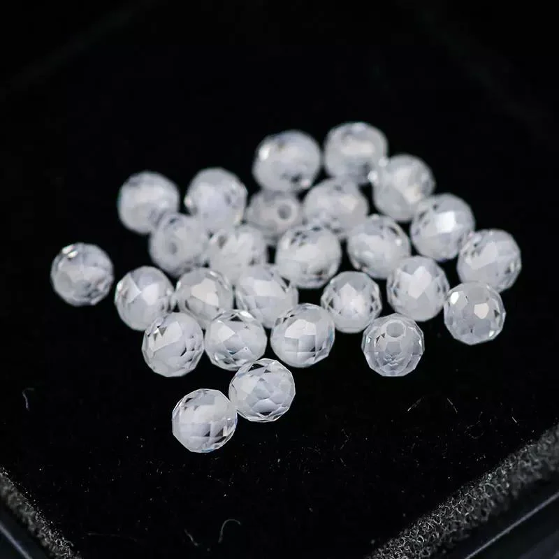 prix d'usine lâche de pierres précieuses Perles Moissanite Moissanite Def couleur diamant VVS lâche avec trou pour la fabrication de bijoux