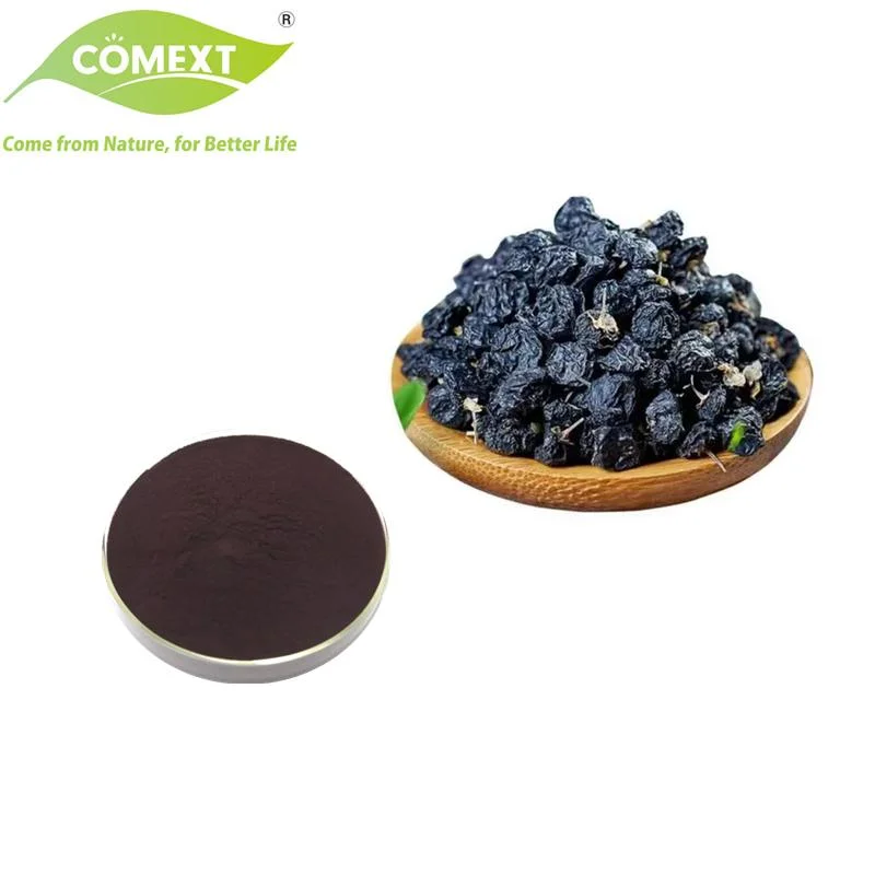 Comext Wholesale/Supplier Price Food Pigment Black Goji Berry Extract Powder 25% Anthocyanidin