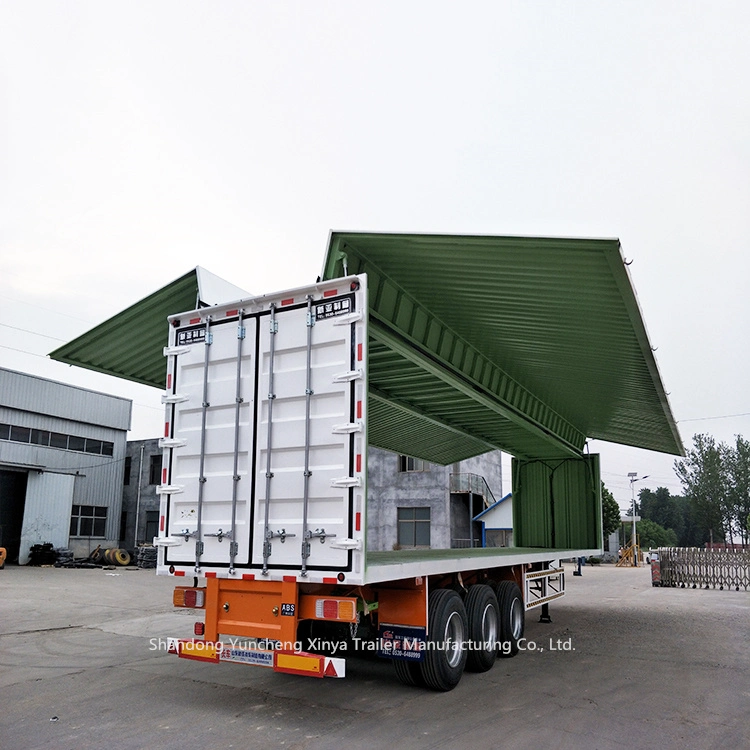 Manufacture Truck Part Customize Size Semi Tipper Trailers Wing Van Body 20 Tons Open Wing Van Trailer